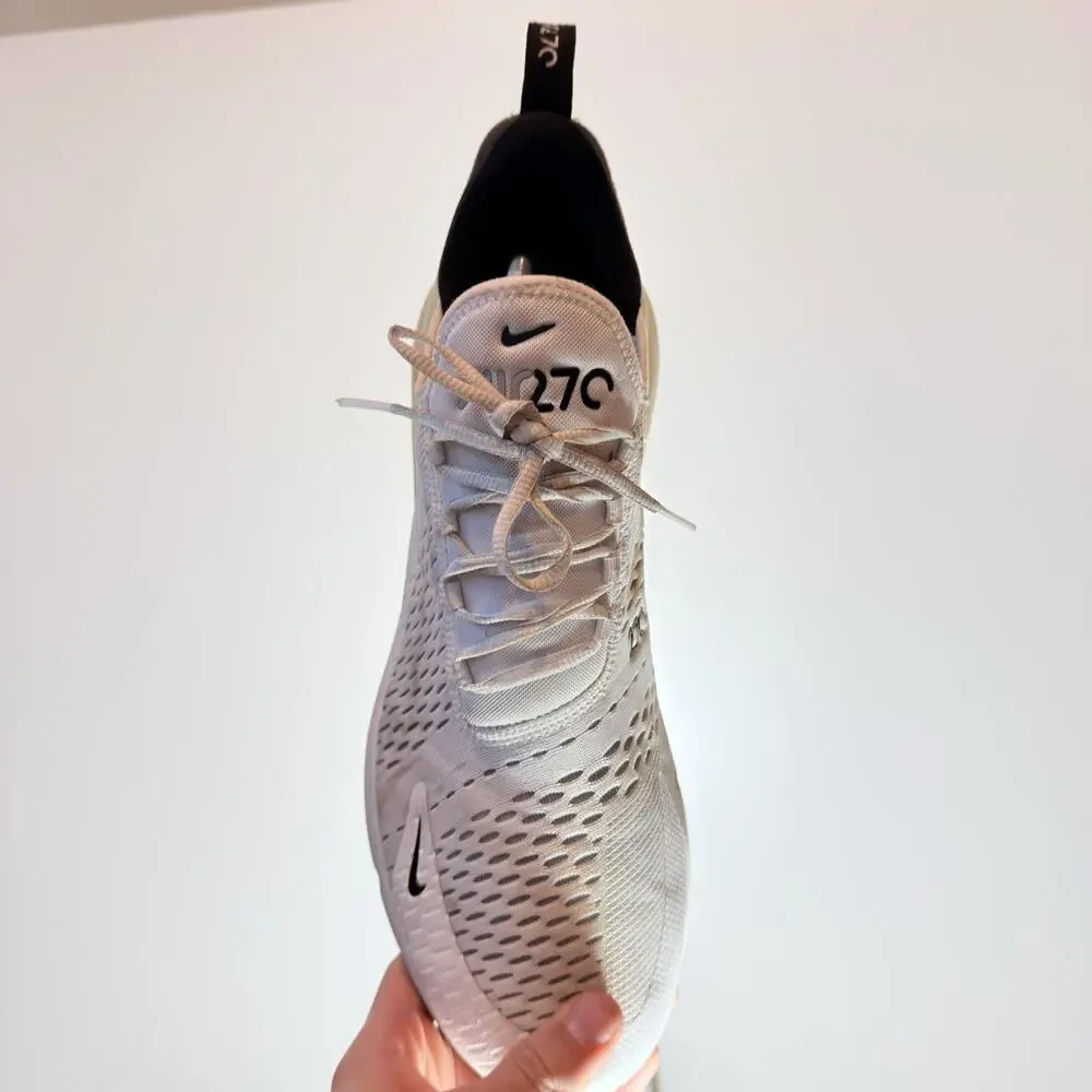 Nike Air Max 270 White Black Oreo Men's Size 13 Athletic Running Shoes Sneaker